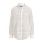 Ralph Lauren Eyelet Cotton Poplin Shirt White