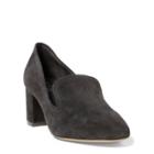 Ralph Lauren Jenifer Suede Slipper Pump Dark Smokey Grey