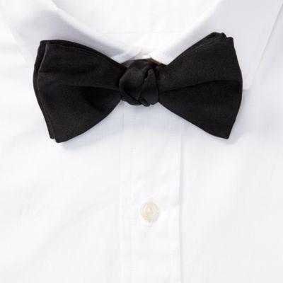Ralph Lauren Pre-tied Silk Bow Tie Black