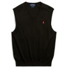 Polo Ralph Lauren Cotton V-neck Vest Polo Black
