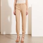 Ralph Lauren Lauren Petite Crepe Tapered-leg Pant Tan