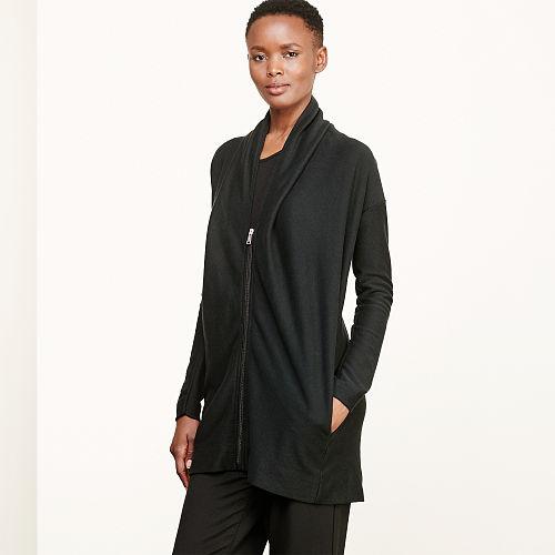Ralph Lauren Lauren Jacquard-knit Cotton Cardigan Black