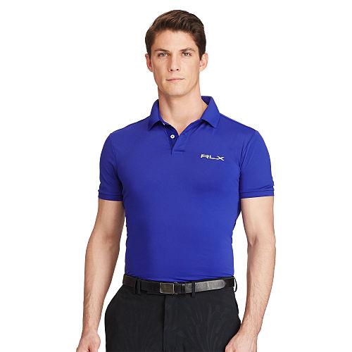 Ralph Lauren Rlx Golf Custom-fit Performance Polo Flag Royal