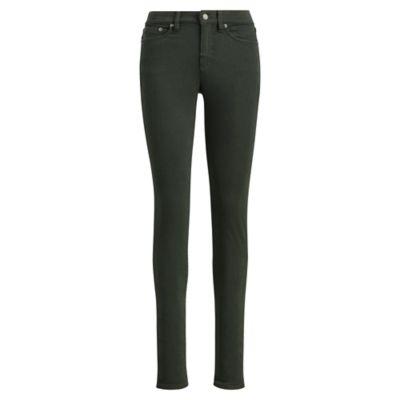 Ralph Lauren Premier Skinny Curvy Jean Loden Green