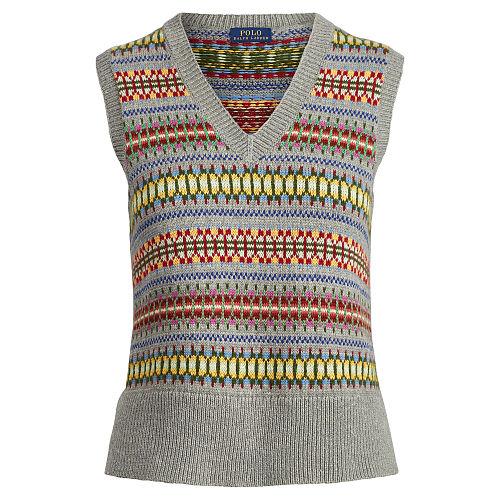 Polo Ralph Lauren Fair Isle Sweater Vest Grey