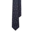 Polo Ralph Lauren Silk Currency Club Tie Navy