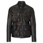 Polo Ralph Lauren Lambskin Biker Jacket Polo Black