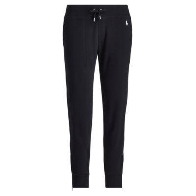 Ralph Lauren Zip-cuff Fleece Jogger Pant Black