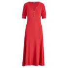 Ralph Lauren Cotton Fit-and-flare Dress Crisp Cerise Sp