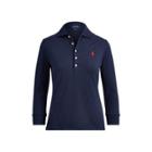 Ralph Lauren Slim Stretch Mesh Polo Shirt Navy