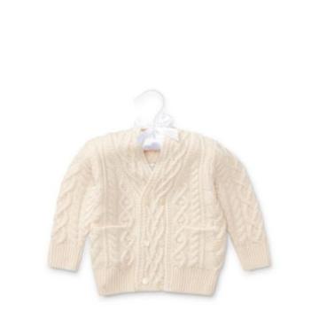 Ralph Lauren Aran Merino-cashmere Cardigan Cream 6m