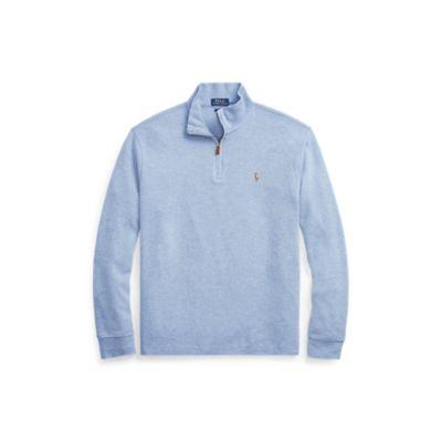 Ralph Lauren Estate-rib Cotton Pullover Campus Blue Heather