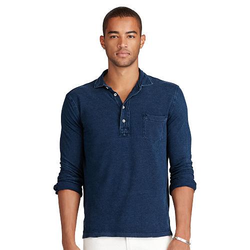Polo Ralph Lauren Featherweight Mesh Polo Shirt Dark Indigo