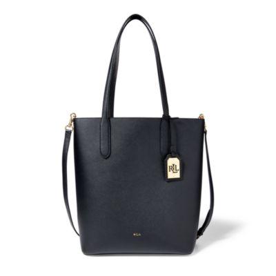 Ralph Lauren Leather Alexis Tote Black