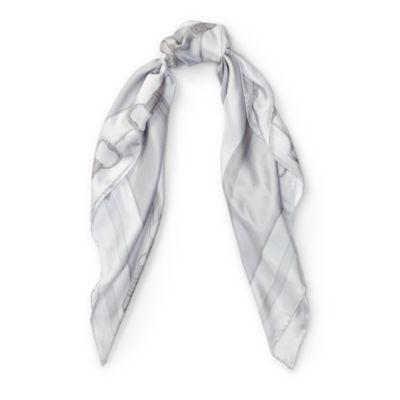 Ralph Lauren Gwen Bridle-print Silk Scarf Sterling Grey