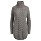 Ralph Lauren Cable-knit Turtleneck Sweater Antique Heather