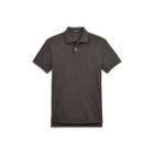 Ralph Lauren Custom Slim Fit Mesh Polo Flannel Heather/navy Pp