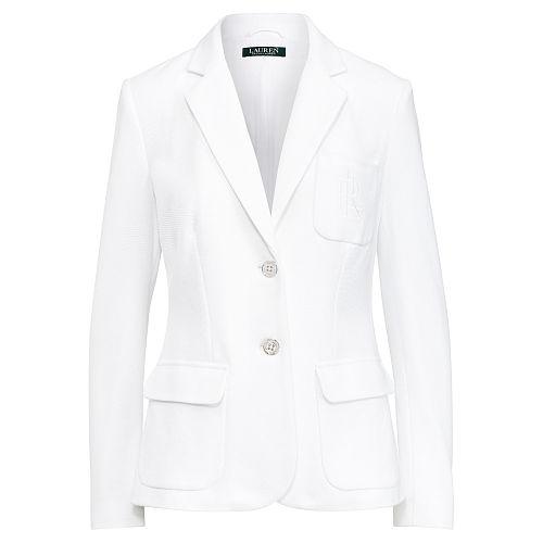 Ralph Lauren Lauren Monogram Cotton Jacket White