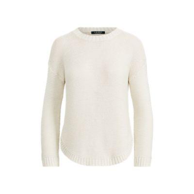 Ralph Lauren Ribbed Crewneck Sweater Cream