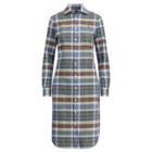Ralph Lauren Cotton Madras Shirtdress Navy/red