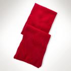 Polo Ralph Lauren Rib-knit Cashmere Scarf Red