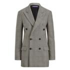 Ralph Lauren Franklin Glen Plaid Jacket Black/antique Cream