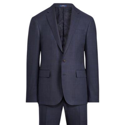 Ralph Lauren Polo Windowpane Birdseye Suit Black/navy