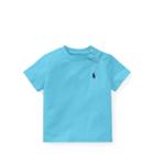 Ralph Lauren Cotton Jersey Crewneck T-shirt Margie Blue 18m