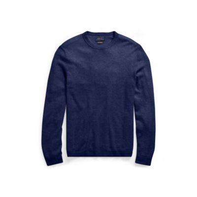 Ralph Lauren Washable Cashmere Sweater Newport Navy