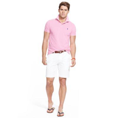 Ralph Lauren Classic Fit Mesh Polo Shirt Carmel Pink