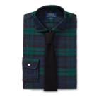 Ralph Lauren Slim Fit Cotton Dress Shirt 1900 Blackwatch Evergreen