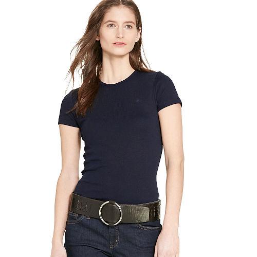Ralph Lauren Lauren Cotton Short-sleeve Tee Marina Navy