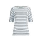 Ralph Lauren Cotton Boatneck Top Whisper Blue/polo Black