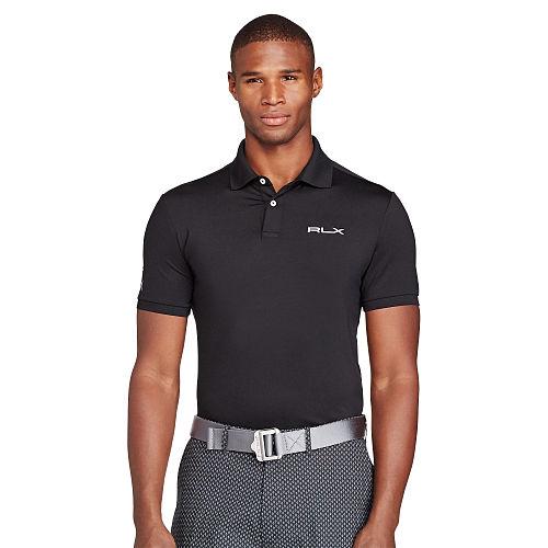 Ralph Lauren Rlx Golf Custom-fit Performance Polo Polo Black