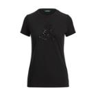 Ralph Lauren Beaded Lrl Jersey T-shirt Polo Black