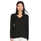 Polo Ralph Lauren Cable-knit Side-slit Sweater Polo Black