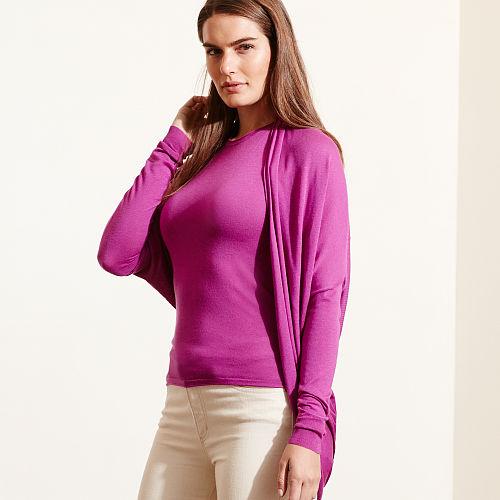 Ralph Lauren Lauren Woman Silk-blend Cardigan Pink