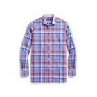 Ralph Lauren Classic Fit Plaid Cotton Shirt Blue/red Multi 1x Big