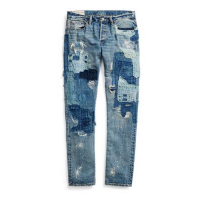 Ralph Lauren Sullivan Slim Fit Jean Brixton Indigo Repaired