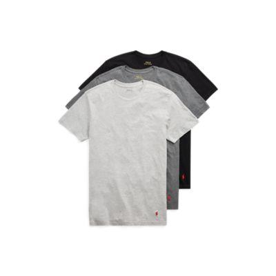 Ralph Lauren Classic Fit T-shirt 3-pack Grey/black