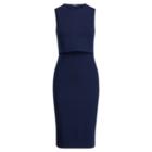 Ralph Lauren Ponte Open-back Dress Cruise Navy