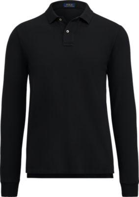 Ralph Lauren Men's Cotton Mesh Polo Shirt Polo Black