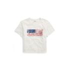 Ralph Lauren Cropped Polo Flag T-shirt Nevis