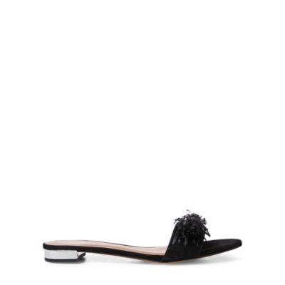 Ralph Lauren Meggie Suede Slide Black