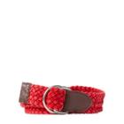 Ralph Lauren Braided Cotton O-ring Belt Red