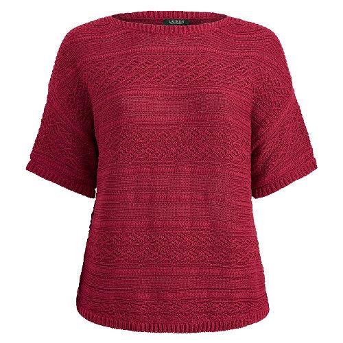 Ralph Lauren Lauren Woman Cable-knit Raglan Sweater
