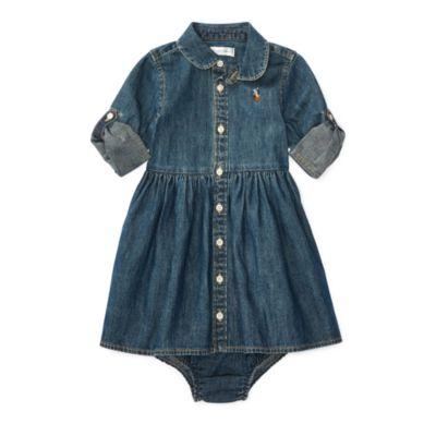 Ralph Lauren Denim Shirtdress & Bloomer Indigo 3m