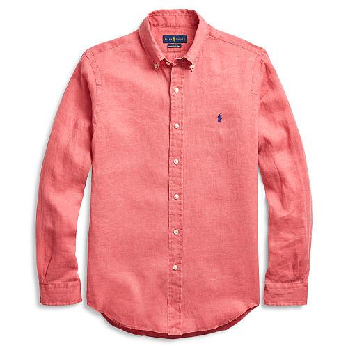 Polo Ralph Lauren Slim Fit Ocean-wash Shirt Rustic Red