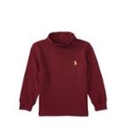 Ralph Lauren Cotton Interlock Turtleneck Classic Wine 3m