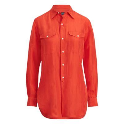 Ralph Lauren Silk Shirt Tomato